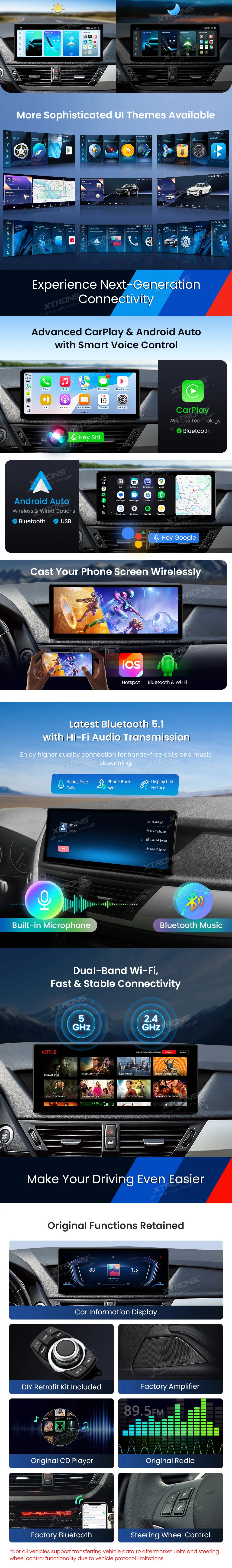 BMW X1 E84 be ekrano | Android 14 | 12.3 inch | 8GB/256GB/8Core Snapdragon 685 | Multimedija Xtrons QWBX24UMB12X1