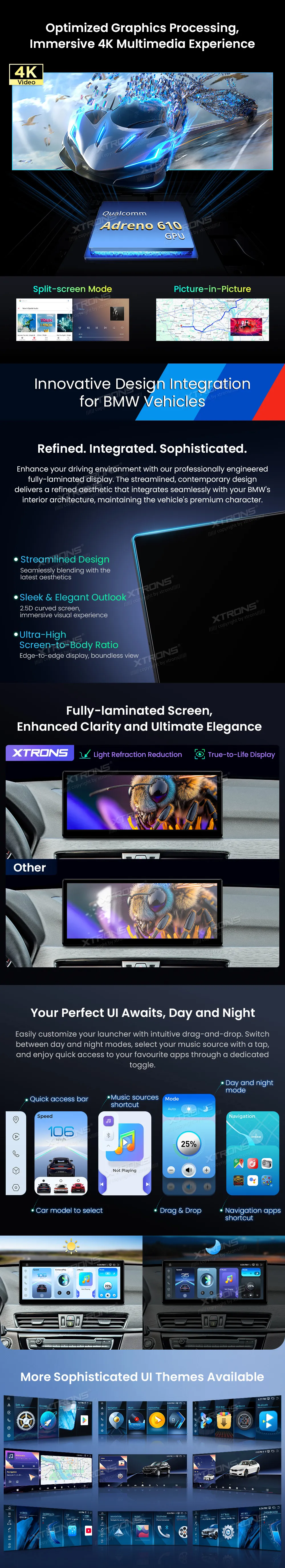 BMW X1 F48 NBT | Android 14 | 12.3 inch | 8GB/256GB/8Core Snapdragon 685 | Multimedija Xtrons QWBX24NB12X1N