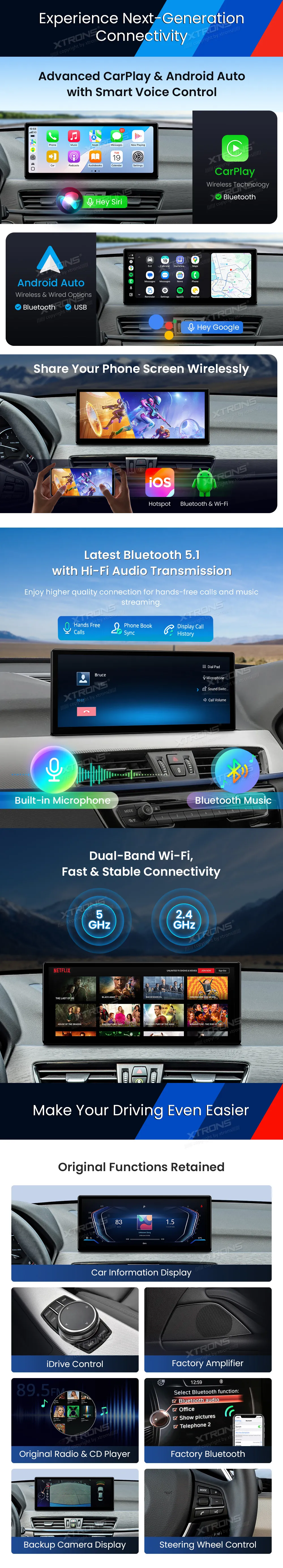 BMW X1 F48 NBT | Android 14 | 12.3 inch | 8GB/256GB/8Core Snapdragon 685 | Multimedija Xtrons QWBX24NB12X1N