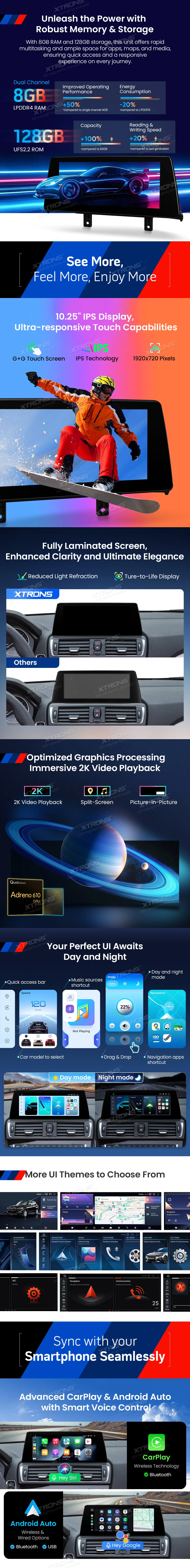 BMW 1/2 F20 F21 F22 F23 NBT | Android OS | 10.25 inch | 8GB/128GB/8Core Snapdragon 662 | Multimedija Xtrons QBBH14NB1NEL