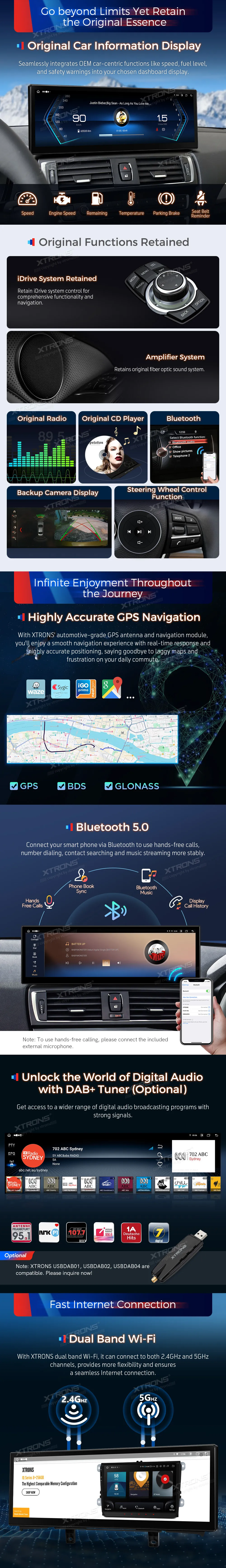 BMW 1/2 F20 F21 F22 F23 NBT | Android 14 | 14.9 inch | 4GB/64GB/8Core | Multimedija Xtrons QLB42NENBL