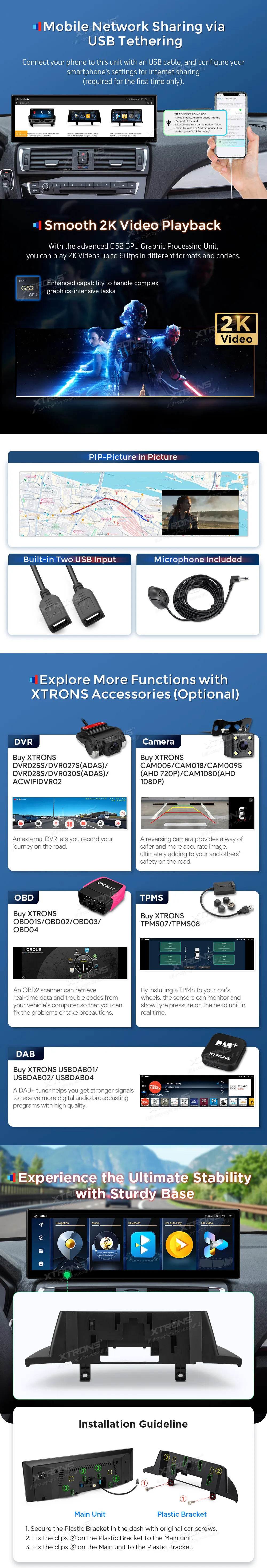 BMW 1/2 F20 F21 F22 F23 NBT | Android 14 | 14.9 inch | 4GB/64GB/8Core | Multimedija Xtrons QLB42NENBL