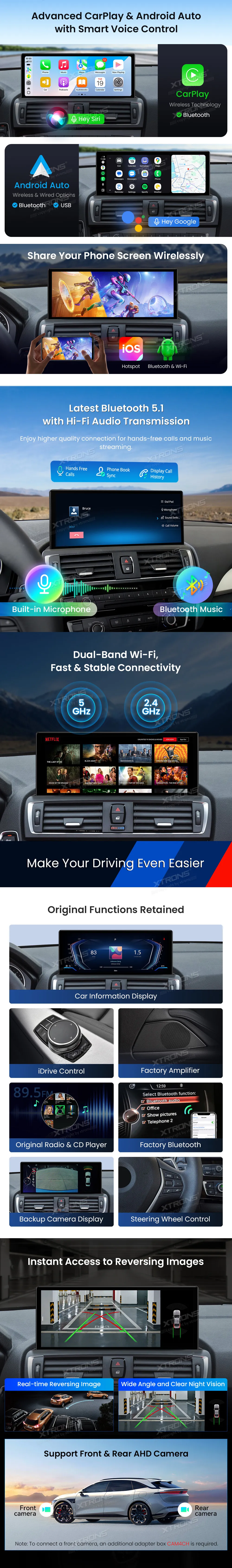 BMW 1/2 F20 F21 F22 F23 NBT | Android 14 | 12.3 inch | 8GB/256GB/8Core Snapdragon 685 | Multimedija Xtrons QWBX24NB1NEL