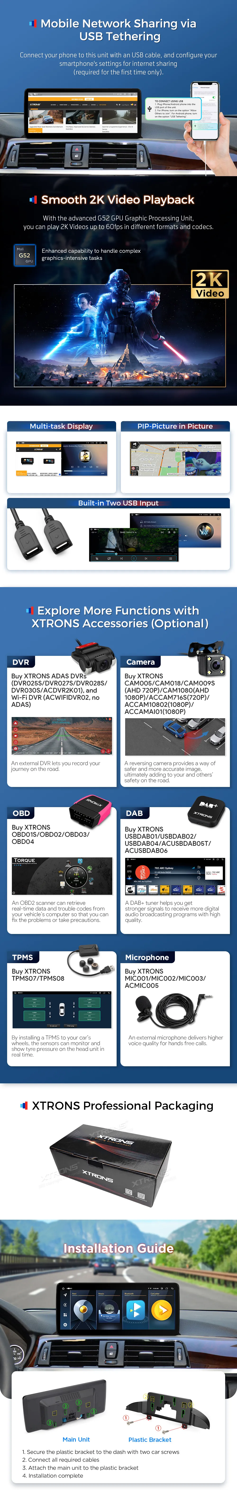 BMW 3/4 Serija 2013-2019 NBT | Android OS | 12.3 inch | 4GB/64GB/8Core | Multimedija Xtrons QLB22NBTHL