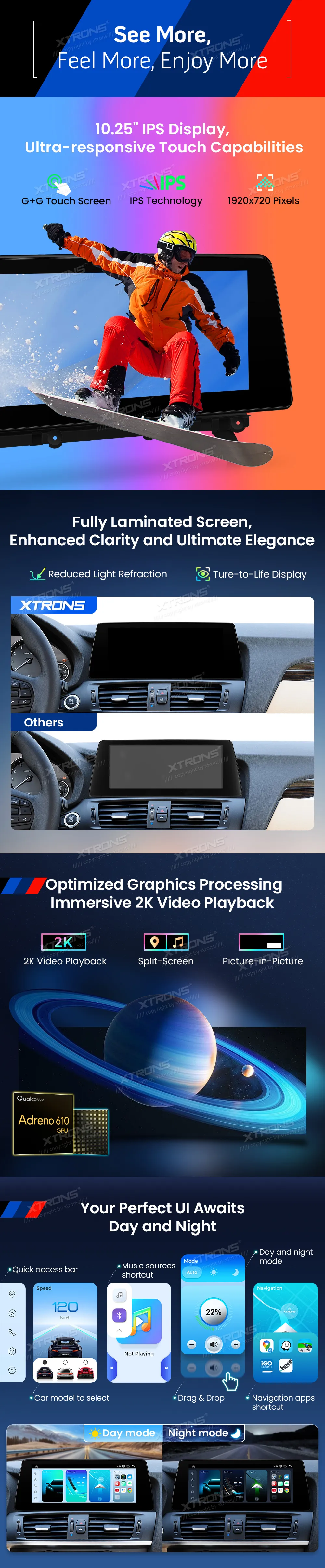 BMW X3 F25 CIC | Android OS | 10.25 inch | 8GB/128GB/8Core Snapdragon 662 | Multimedija Xtrons QBBH14CIB12X3