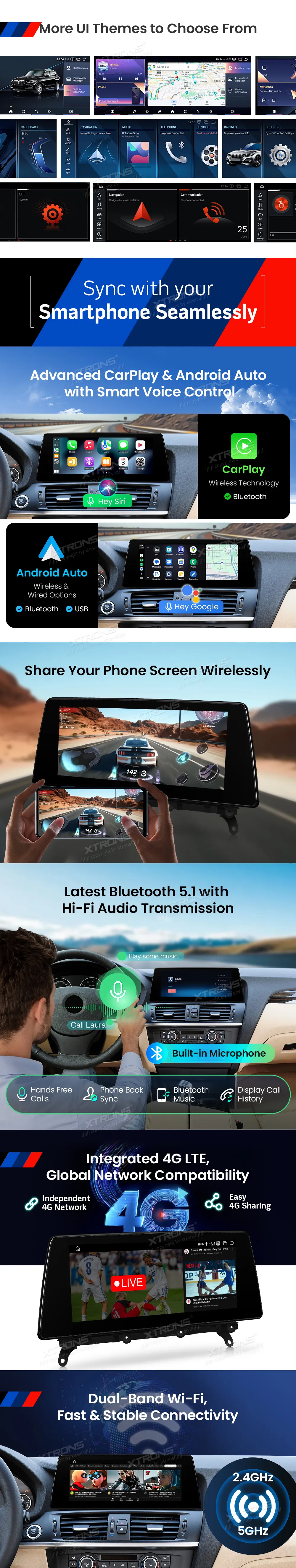 BMW X3 F25 CIC | Android OS | 10.25 inch | 8GB/128GB/8Core Snapdragon 662 | Multimedija Xtrons QBBH14CIB12X3