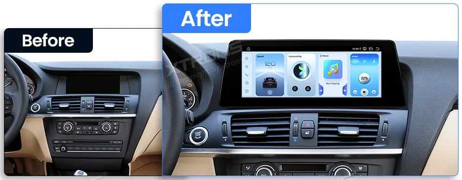 Tinka automobiliams BMW 5 serija (F10/F11) 2011-2012 su CIC sistema BMW 5 F10 F11 CIC | Android OS | 10.25 inch | 2GB/64GB/8Core | Multimedija Xtrons QTB10FVCI