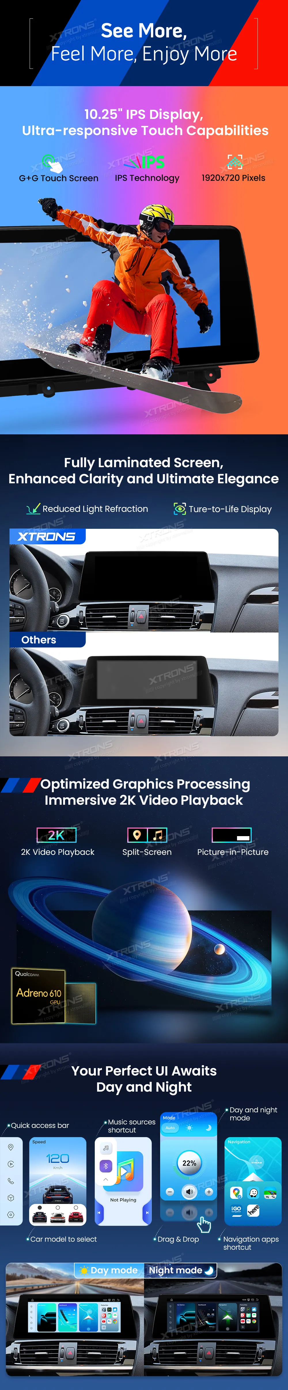 BMW X3 F25 X4 F26 NBT | Android OS | 10.25 inch | 8GB/128GB/8Core Snapdragon 662 | Multimedija Xtrons QBBH14NB12X3