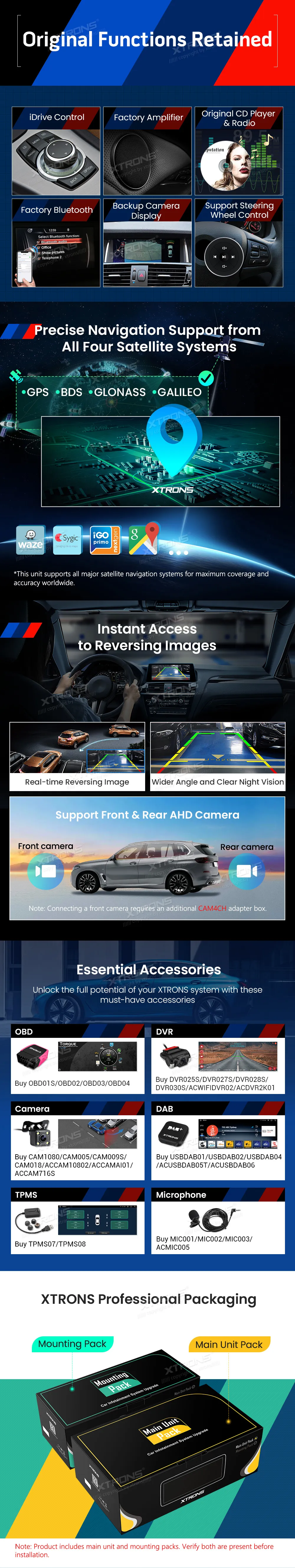 BMW X3 F25 X4 F26 NBT | Android OS | 10.25 inch | 8GB/128GB/8Core Snapdragon 662 | Multimedija Xtrons QBBH14NB12X3