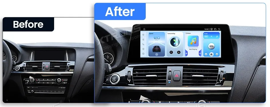 BMW X3 F25 X4 F26 NBT | Android OS | 10.25 inch | 8GB/128GB/8Core Snapdragon 662 | Multimedija Xtrons QBBH14NB12X3