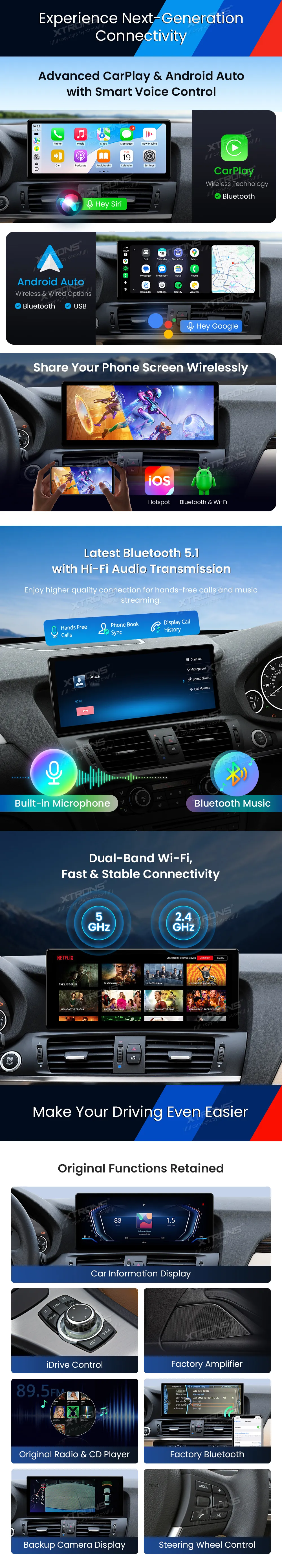 BMW X3 F25 CIC | Android 14 | 12.3 inch | 8GB/256GB/8Core Snapdragon 685 | Multimedija Xtrons QWBX24CIB12X3