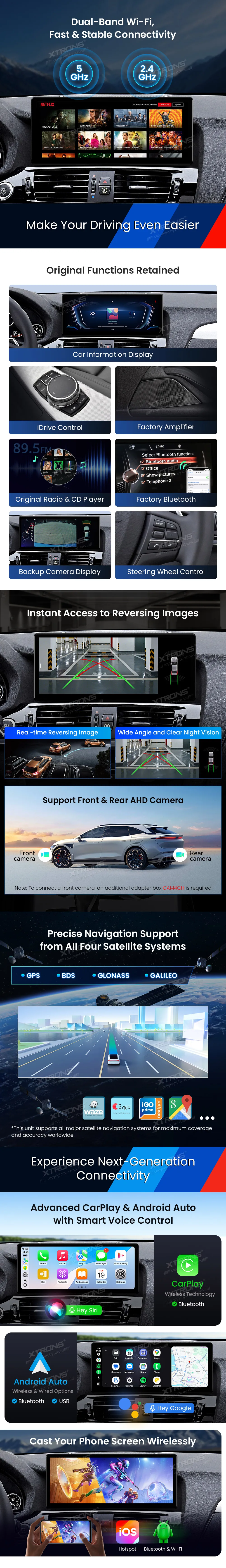 BMW X3 F25 X4 F26 NBT | Android 14 | 12.3 inch | 8GB/256GB/8Core Snapdragon 685 | Multimedija Xtrons QWBX24CIB12X3