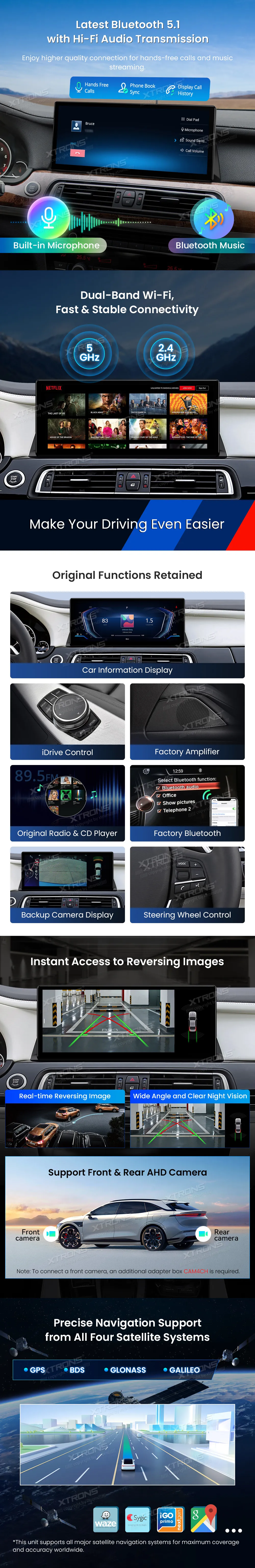 BMW 7 F01 F02 NBT | Android 14 | 12.3 inch | 8GB/256GB/8Core Snapdragon 685 | Multimedija Xtrons QWBX24NB12SV