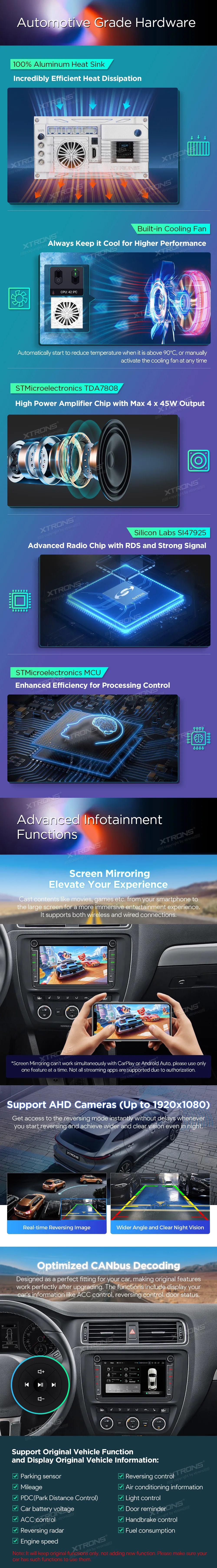 Volkswagen / Škoda / SEAT | Android 14 | 8inch QLED | 8GB/256GB/8Core Snapdragon 665 | Multimedija Xtrons IQ84MTVP