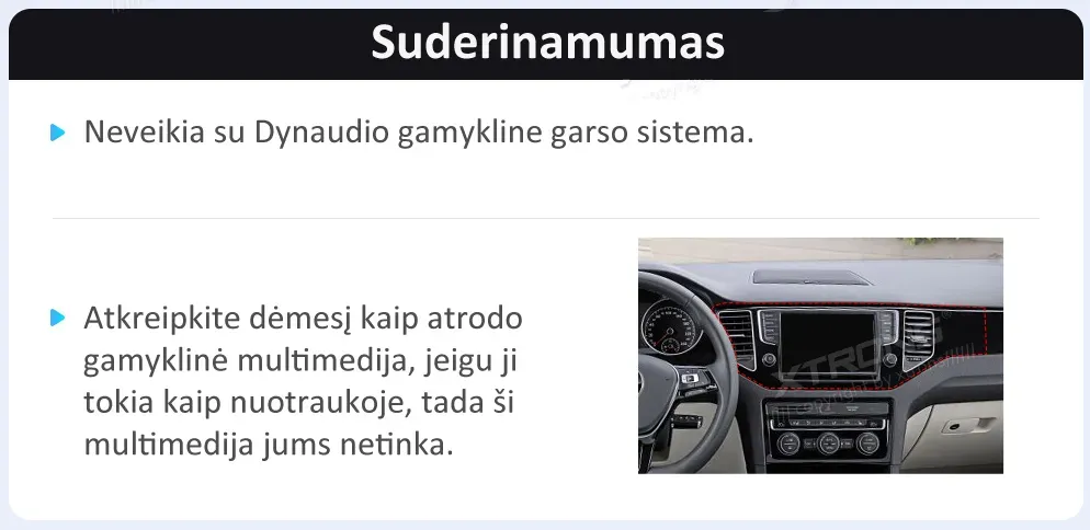 Golf 7 2013-2017 | Android 14 | 9 inch | 4GB/64GB/8Core | Multimedija Xtrons PX94GFVLGDAB