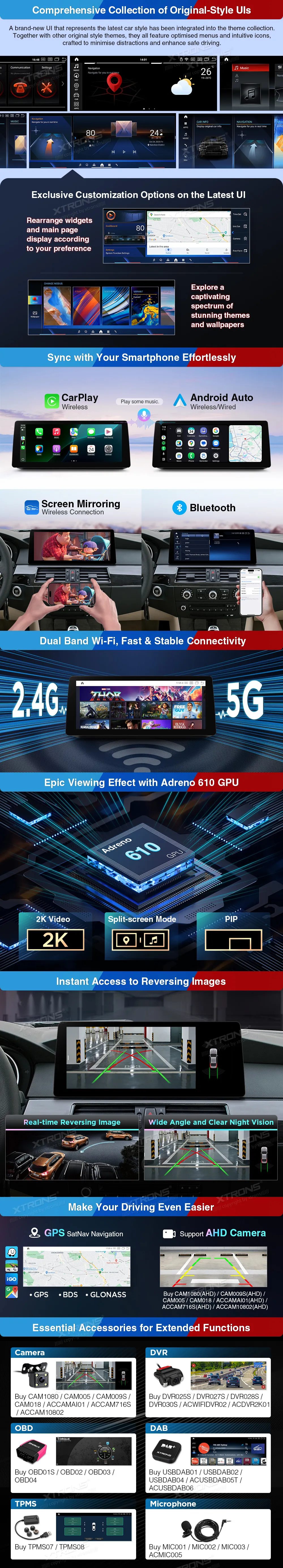 BMW E60 E61 CCC | Android 14 | 12.3 inch | 8GB/128GB/8Core Snapdragon 680 | Multimedija Xtrons QGB24CCB12E60