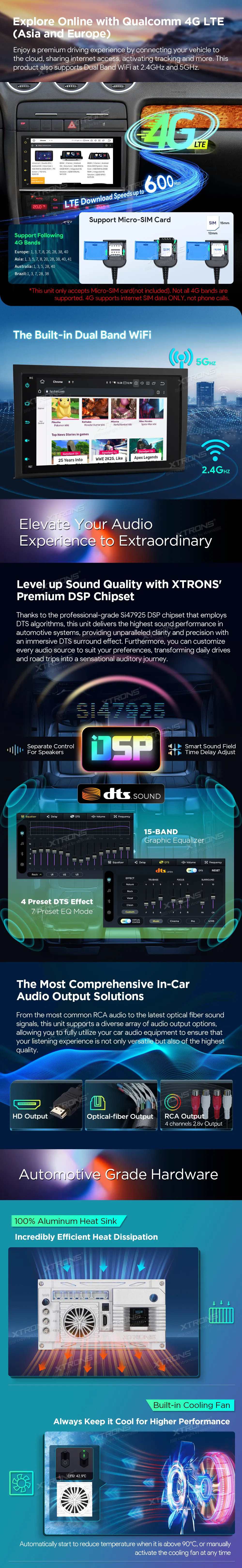 Audi A4 S4 RS4 / SEAT Exeo | Android 14 | 8inch QLED | 4GB/64GB/8Core Snapdragon 665 | Multimedija Xtrons IQ84A4AP