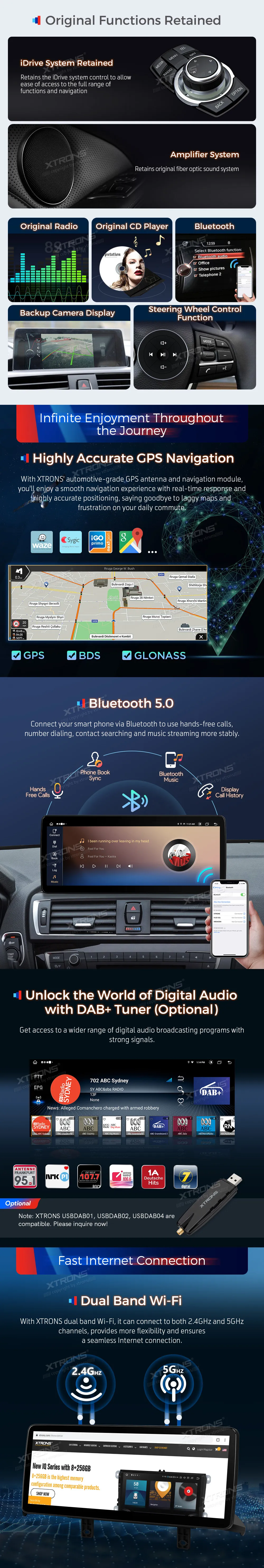 BMW 1/2 F20 F21 F23 NBT | Android 13 | 12.3 inch | 4GB/64GB/8Core | Multimedija Xtrons QLB22NB1NEL