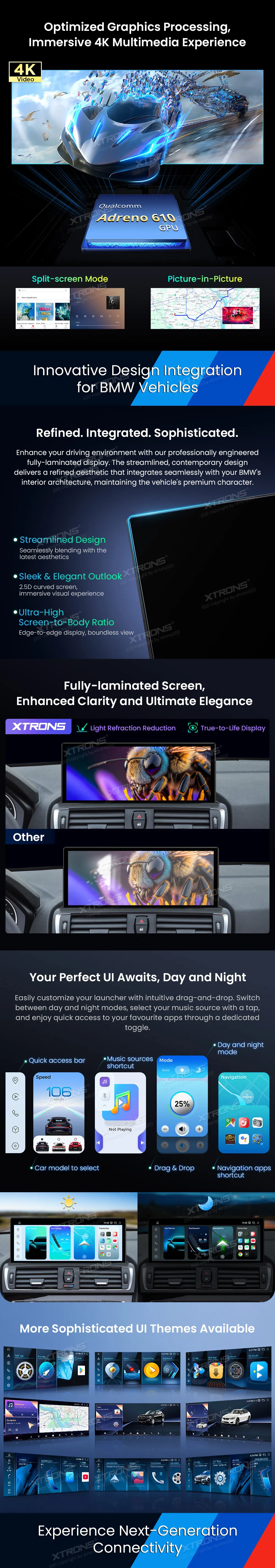 BMW 1/2 F20 F21 F22 F23 NBT | Android 14 | 12.3 inch | 8GB/256GB/8Core Snapdragon 685 | Multimedija Xtrons QWBX24NB1NEL