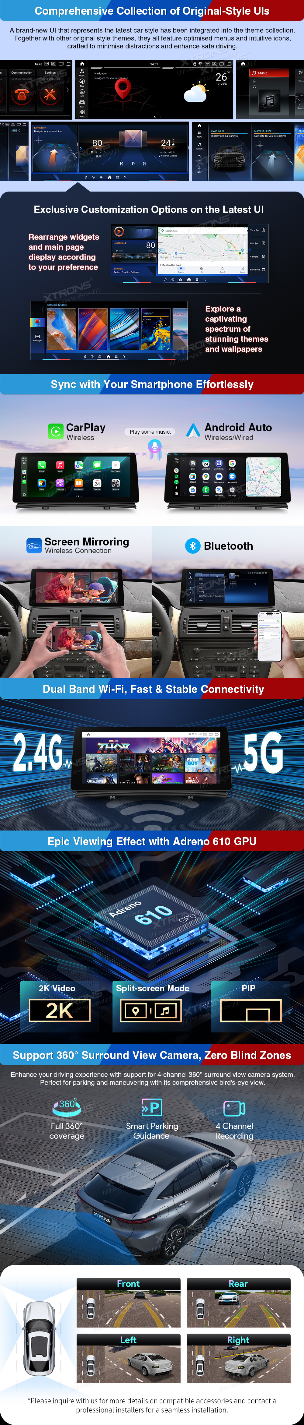 BMW X3 E83 M-ASK | Android 14 | 12.3 inch | 8GB/128GB/8Core | Multimedija Xtrons QGB24X3MK