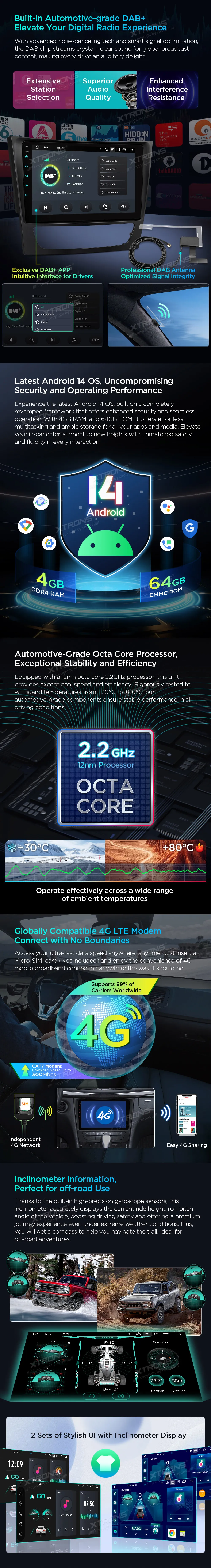 MB E W211 / CLS W219 | Android 14 | 9 inch | 4GB/64GB/8Core | Multimedija Xtrons PXP94M211GDAB