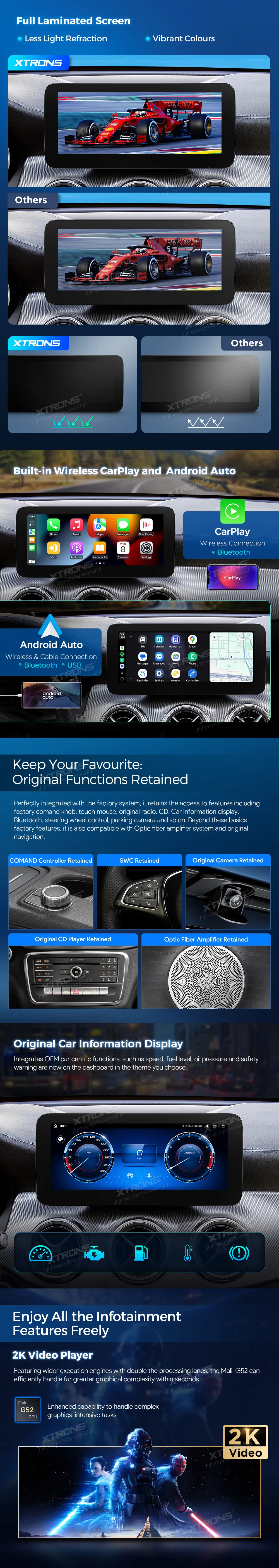 MB E W212/S212 NTG 5.0/5.1/5.2/ | Android 14 | 10.25 inch | 4GB/64GB/8Core | Multimedija Xtrons QAMS1450M12EL