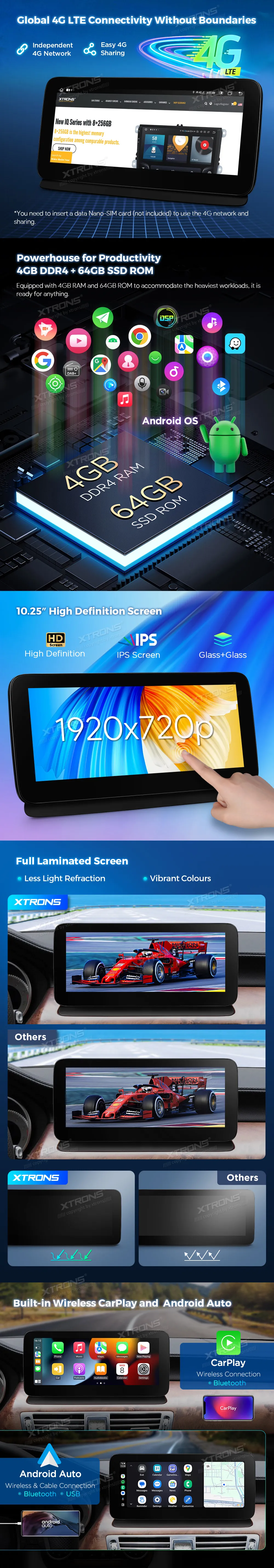 MB CLS C218/W218 NTG 4.5/4.7 | Android OS | 10.25 inch | 4GB/64GB/8Core | Multimedija Xtrons QAMS1445M12CLS