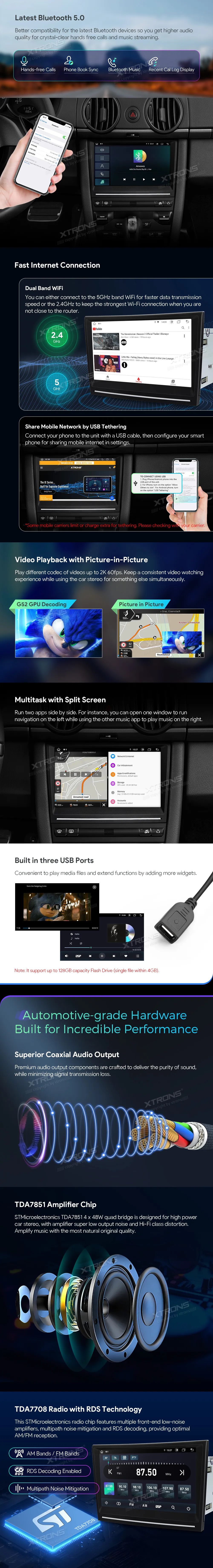 Porsche 911/Cayman/Boxster 2005-2012 | Android OS | 8 inch | 4GB/64GB/8Core | Multimedija Xtrons IA82CMPLS