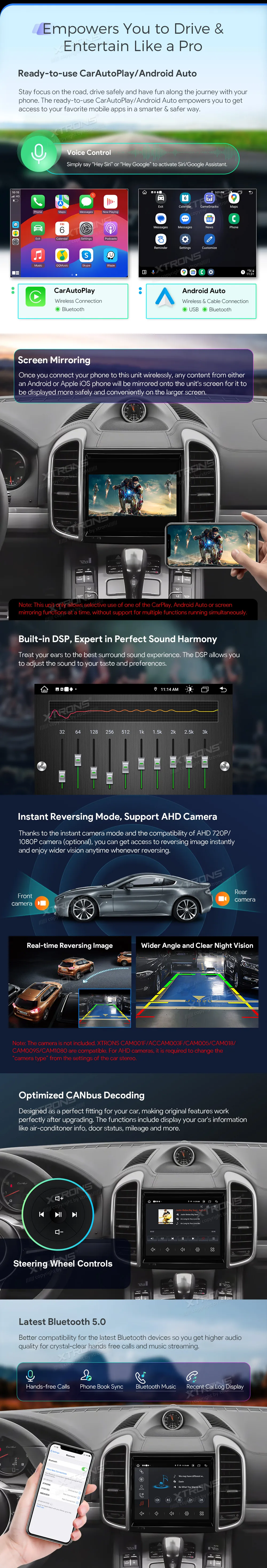 Porsche 911/Cayman/Boxster PCM 3.1 | Android OS | 8.4 inch | 4GB/64GB/8Core | Multimedija Xtrons IA84KYPT