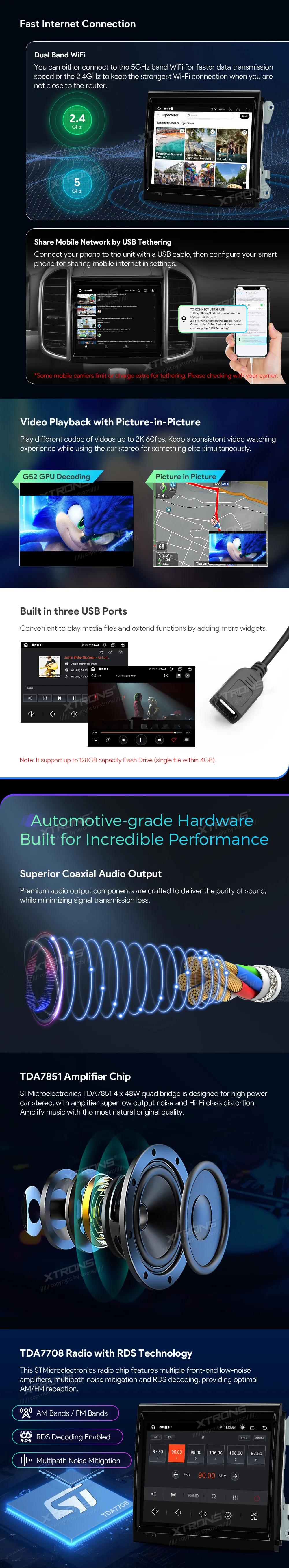 Porsche 911/Cayman/Boxster PCM 3.1 | Android OS | 8.4 inch | 4GB/64GB/8Core | Multimedija Xtrons IA84KYPT