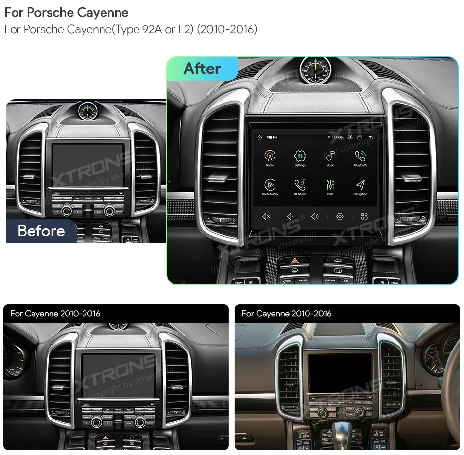 Porsche Cayenne 2010-2016 PCM 3.1 | Android OS | 8.4 inch | 4GB/64GB/8Core | Multimedija Xtrons IAH84KYPT