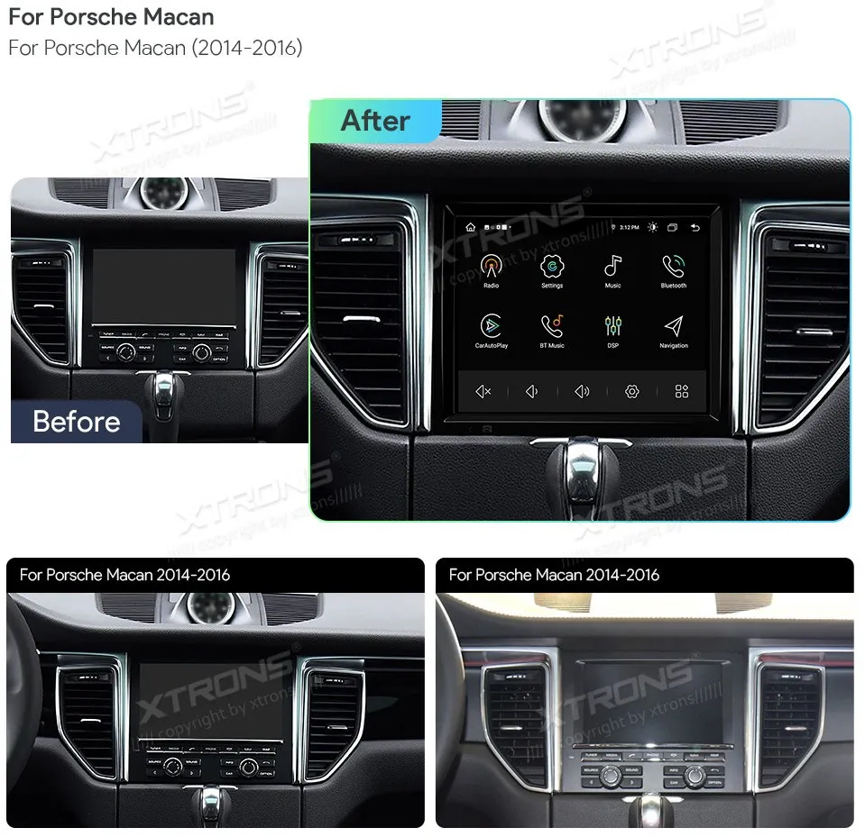 Porsche Macan 2014-2016 PCM 3.1 | Android OS | 8.4 inch | 4GB/64GB/8Core | Multimedija Xtrons IA84MCPT