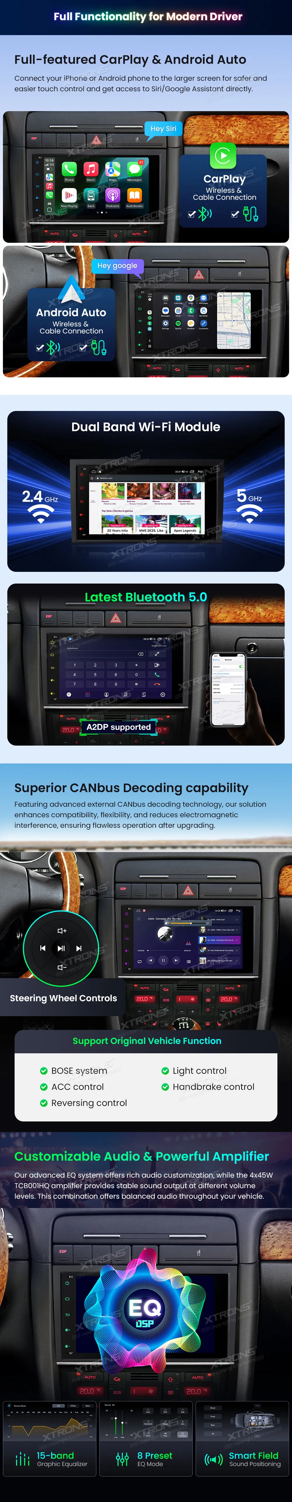 Audi A4 S4 RS4 / SEAT Exeo | Android OS | 8inch | 2GB/64GB/8Core | Multimedija Xtrons IDS80A4AL