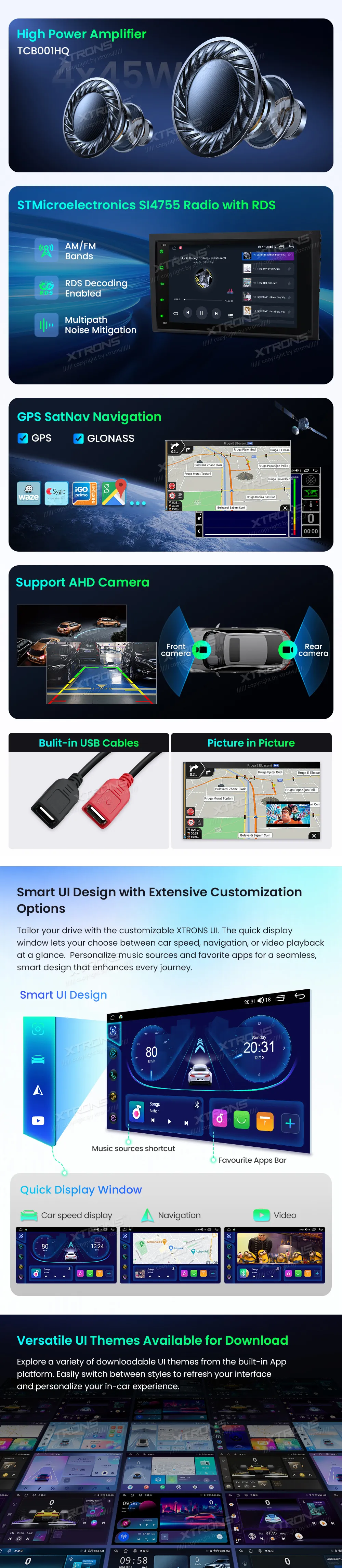 Audi A4 S4 RS4 / SEAT Exeo | Android OS | 8inch | 2GB/64GB/8Core | Multimedija Xtrons IDS80A4AL