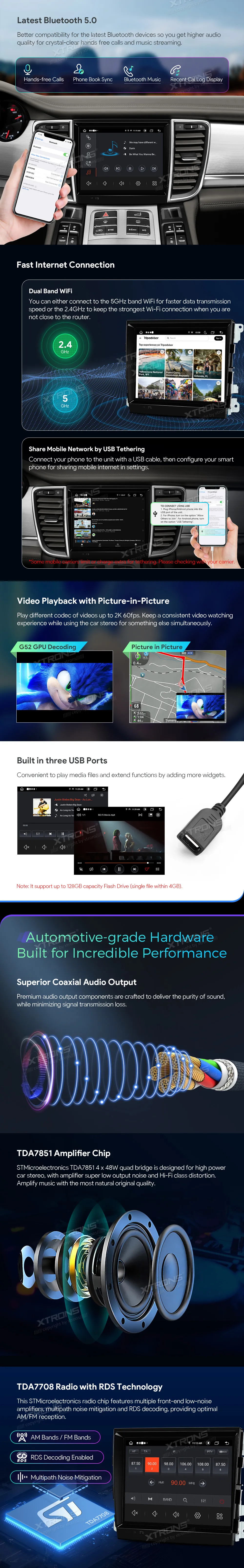 Porsche Panamera 2010-2016 PCM 3.1 | Android OS | 8.4 inch | 4GB/64GB/8Core | Multimedija Xtrons IA84MCPT