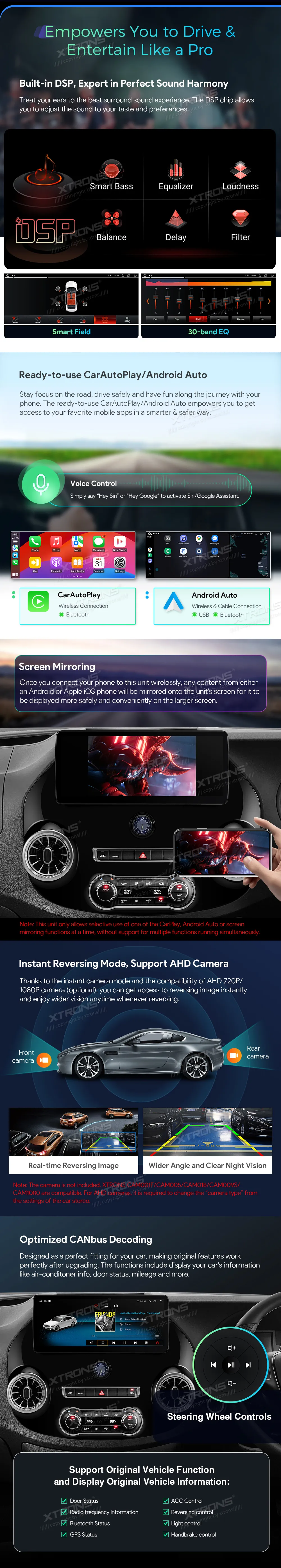 MB E Vito W447 2014-2022 | Android OS | 12.3 inch | 4GB/64GB/8Core | Multimedija Xtrons IA24M447S