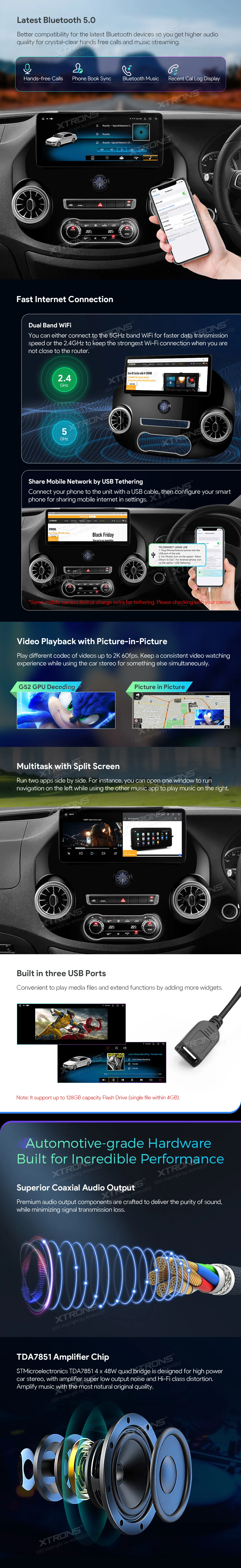 MB E Vito W447 2014-2022 | Android OS | 12.3 inch | 4GB/64GB/8Core | Multimedija Xtrons IA24M447S