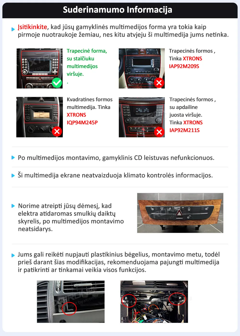 MB SLK R171 2004-2011 | Android OS | 9 inch | 4GB/64GB/8Core | Multimedija Xtrons IDP90M350