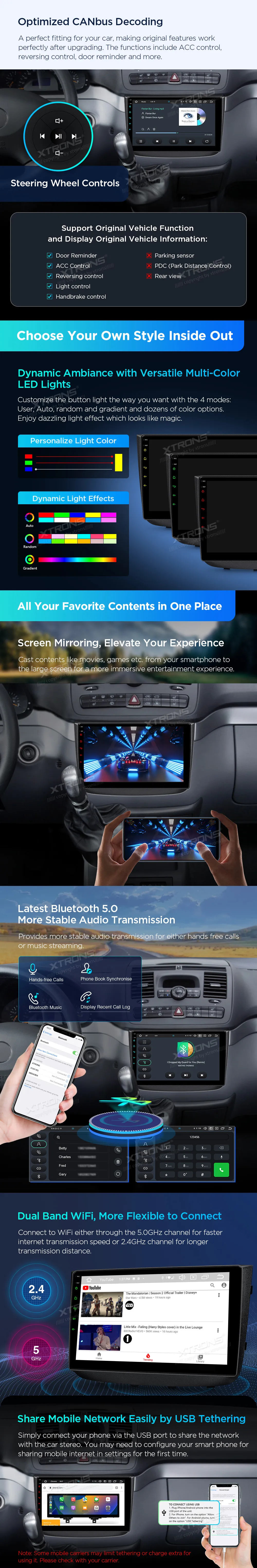 MB Vito W639 2004-2014 | Android 14 | 10.1 inch | 4GB/64GB/8Core | Multimedija Xtrons PXP14M639GDAB