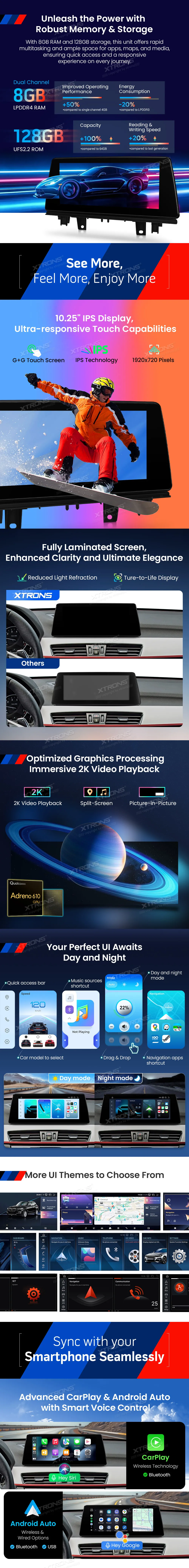 BMW X1 F48 NBT | Android OS | 10.25 inch | 8GB/128GB/8Core Snapdragon 662 | Multimedija Xtrons QBBH14NB12X1N