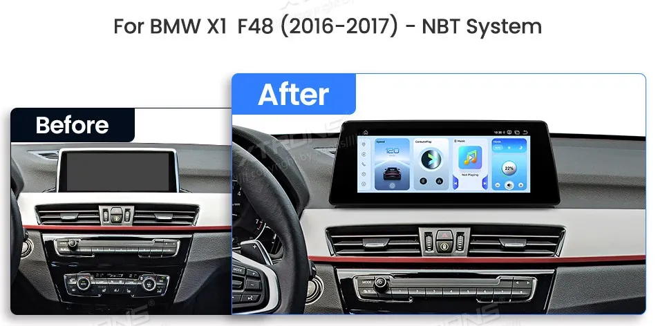 BMW X1 F48 NBT | Android OS | 10.25 inch | 8GB/128GB/8Core Snapdragon 662 | Multimedija Xtrons QBBH14NB12X1N