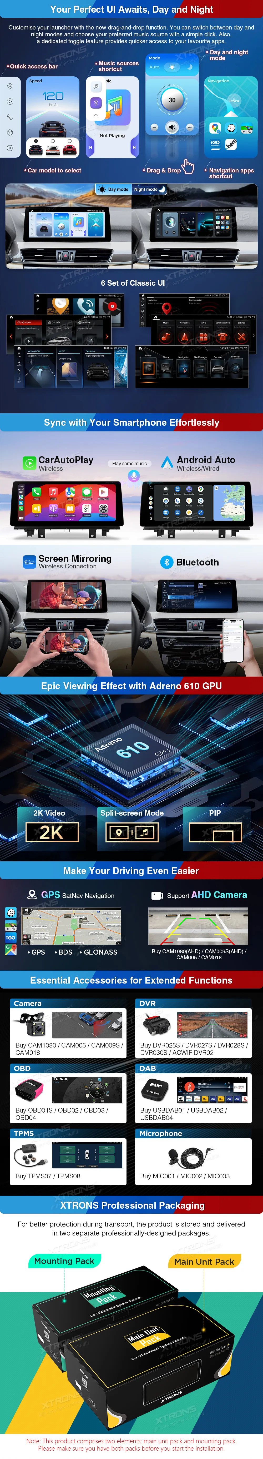 BMW X1 F48 NBT | Android 14 | 12.3 inch | 8GB/128GB/8Core Snapdragon 680 | Multimedija Xtrons QGB24NB12X1N