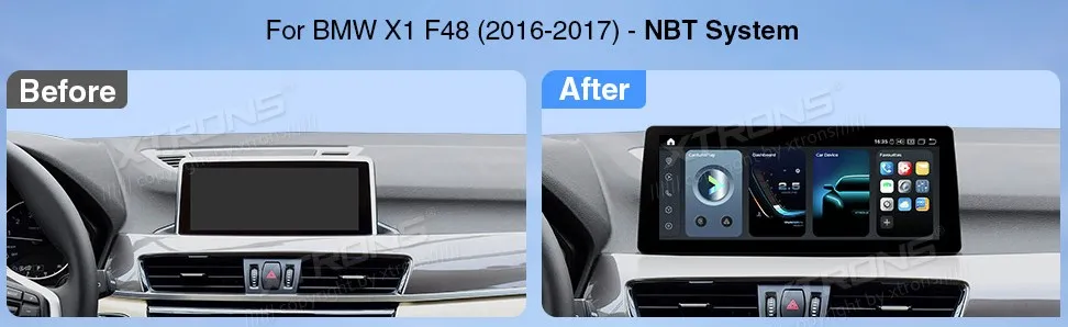 BMW X1 F48 NBT | Android 14 | 12.3 inch | 8GB/128GB/8Core Snapdragon 680 | Multimedija Xtrons QGB24NB12X1N