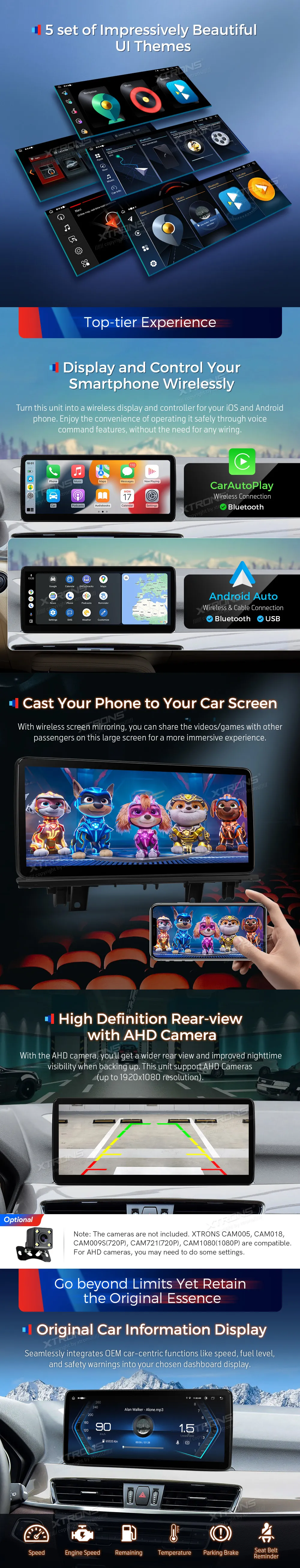 BMW X1 F48 NBT | Android 14 | 12.3 inch | 4GB/64GB/8Core | Multimedija Xtrons QLB22NB12X1N