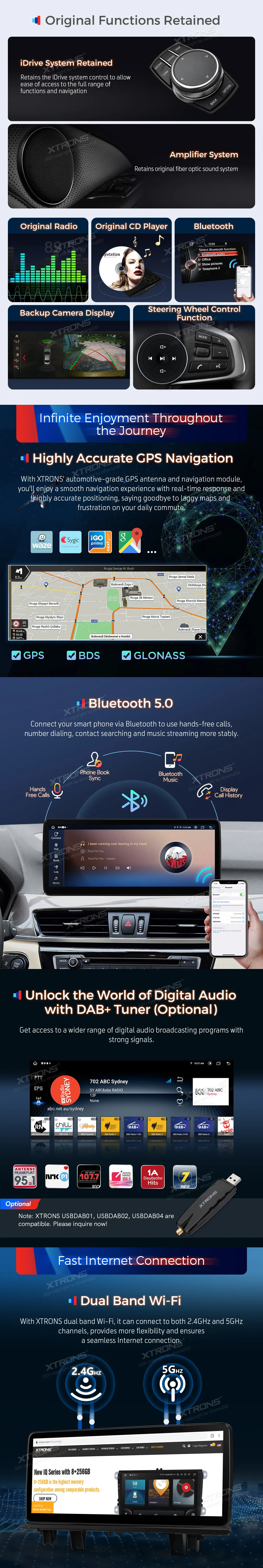 BMW X1 F48 NBT | Android 14 | 12.3 inch | 4GB/64GB/8Core | Multimedija Xtrons QLB22NB12X1N