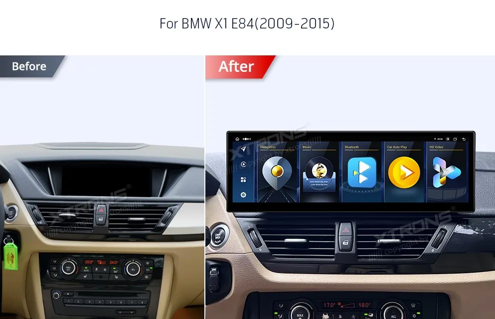 BMW X1 E84 NBT | Android OS | 14.9 inch | 8GB/128GB/8Core | Multimedija Xtrons QLBH44X1CI3