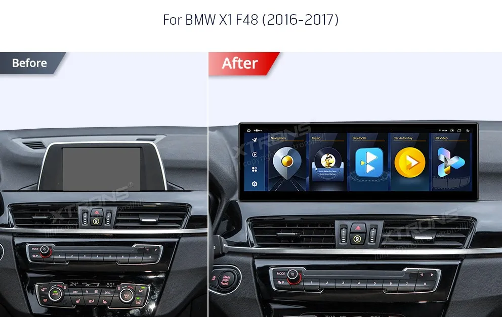 BMW X1 F48 NBT | Android OS | 14.9 inch | 8GB/256GB/8Core | Multimedija Xtrons QLBX44X1NB3