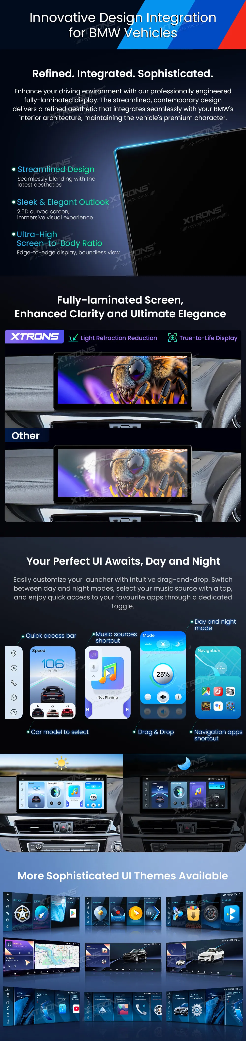 BMW X1 F48 / X2 F39 EVO | Android 14 | 12.3 inch | 8GB/256GB/8Core Snapdragon 685 | Multimedija Xtrons QWBX24EVB12X1N