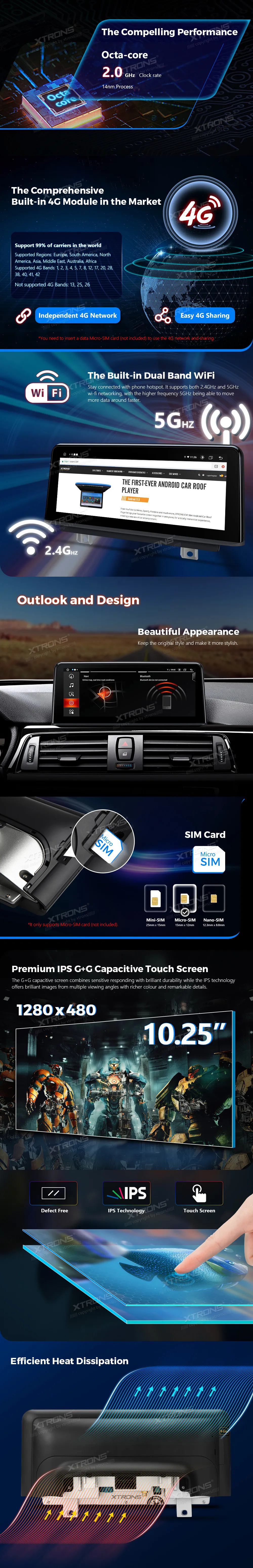 BMW 3/4 Serija 2013-2019 NBT | Android 12 | 10.25 inch | 2GB/32GB/8Core | Multimedija Xtrons QEB12NBTH