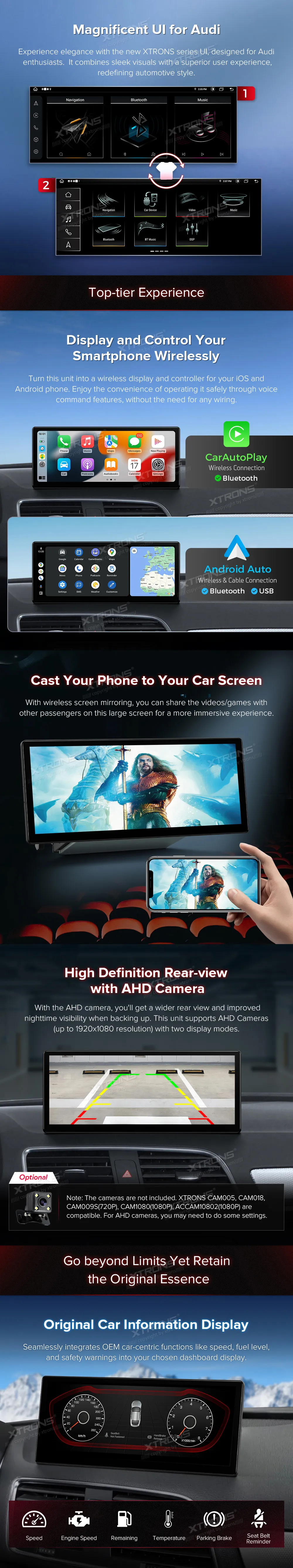 Audi Q3 MMI 3G+/RMC  | Android OS | 12.3 inch | 4GB/64GB/8Core | Multimedija Xtrons QLA23Q3